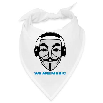 WIR SIND MUSIK - Bandana - Weiß - Vorne