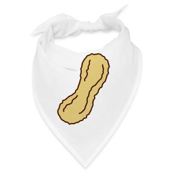 Peanut - Bandana - Weiß - Vorne