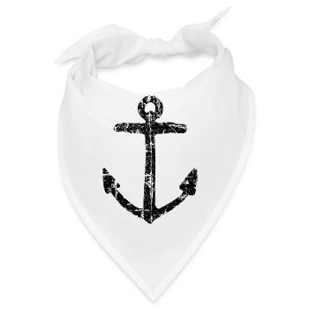 Anker - Bandana - Weiß - Vorne
