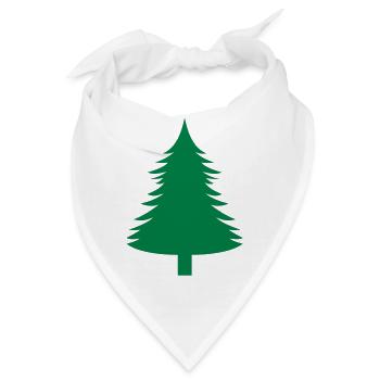 Fichte, Tanne, Wald1 - Bandana - Weiß - Vorne