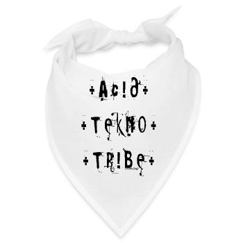 Acid tekno tribe - Bandana - Weiß - Vorne