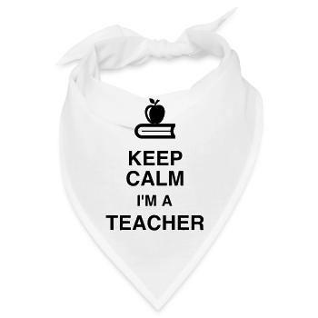 Lehrer / Professor / Schule / Lehrerin / Kind - Bandana - Weiß - Vorne