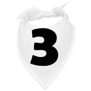 3 - Bandana - Weiß - Vorne