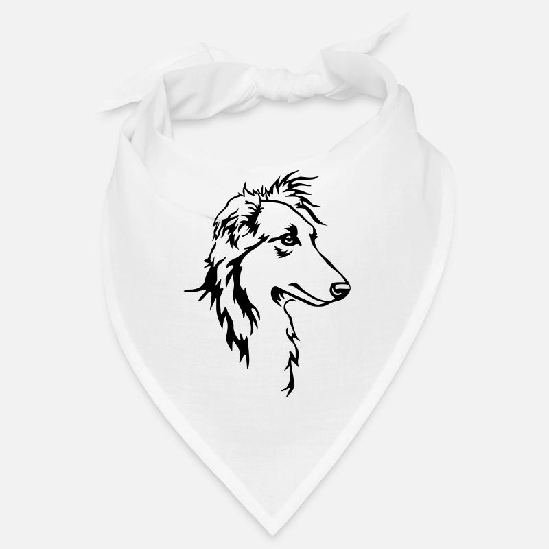 Long hair whippet head Bandana