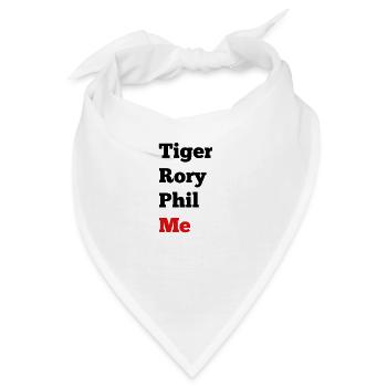 Tiger, Rory, Phil & - Bandana - Weiß - Vorne