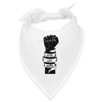 black lives matter - Bandana - Weiß - Vorne