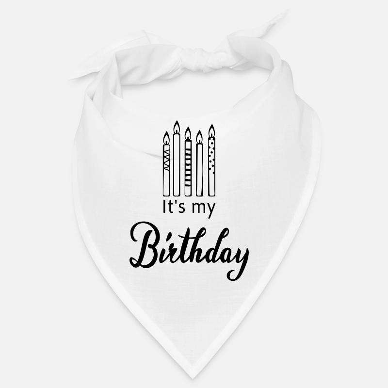 It's my Birthday - Bandana - Weiß