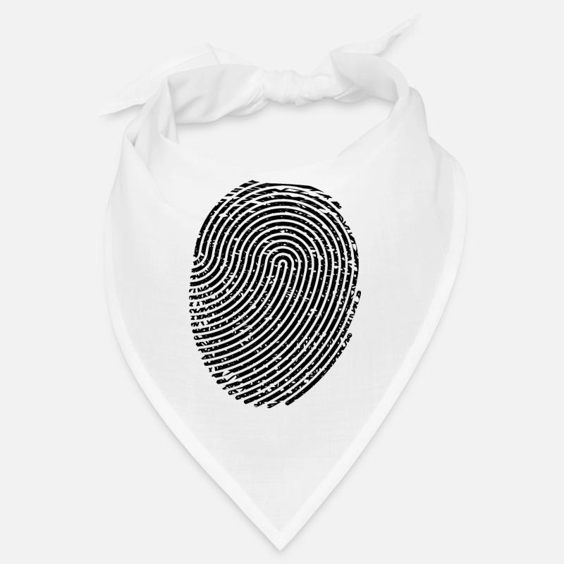 Fingerabdruck Grafik Design Vorlage Bandana