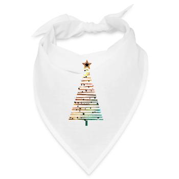 christmas Tree - Bandana - Weiß - Vorne
