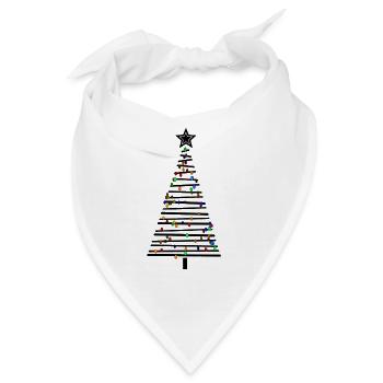 christmas tree - Bandana - Weiß - Vorne
