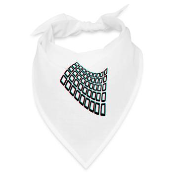trippy illusion - Bandana - Weiß - Vorne