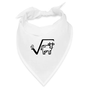 Ente Wurzel aus Kuh - Bandana - Weiß - Vorne