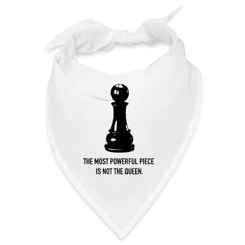 Schach und Sozialismus - Bandana - Weiß - Vorne