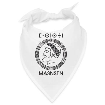 Massinissa Berber König - Bandana - Weiß - Vorne