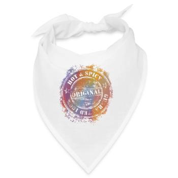 Original Hot & Spicy Farbklecks - Bandana - Weiß - Vorne