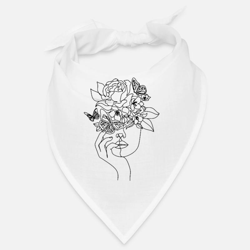 Fleurs dans les cheveux Bandana