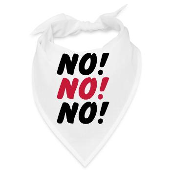 No No No - Bandana - Weiß - Vorne