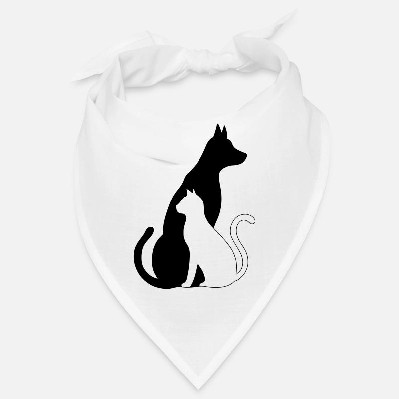 Hund katze silhouette Bandana