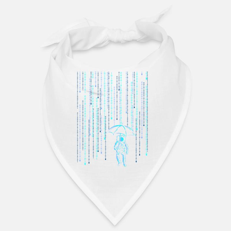 Astronaut Sci-Fi Digital Rain Bandana
