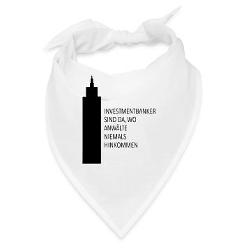 Geschenk Investmentbanker Anwälte - Bandana - Weiß - Vorne