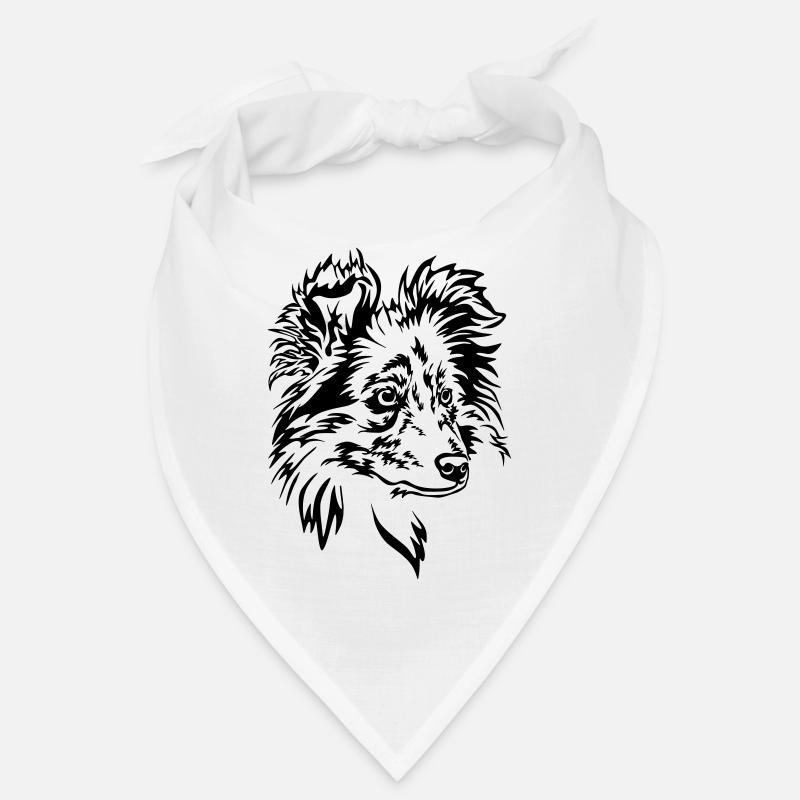Sheltie Kopf Bandana