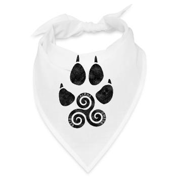 Celtic Wolf - Bandana - Weiß - Vorne