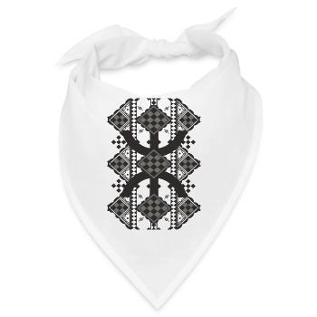Kabyle-Motiv - Bandana - Weiß - Vorne