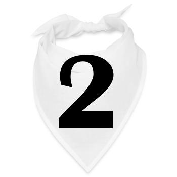 2 - Bandana - Weiß - Vorne