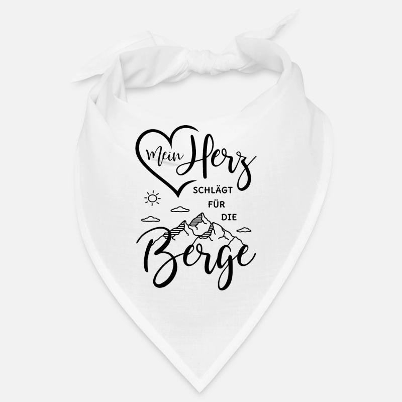 Berge - Bandana - Weiß