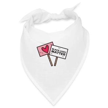 Black lives matter - Bandana - Weiß - Vorne