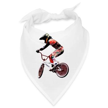 Fahrrad bmx vtt - Bandana - Weiß - Vorne