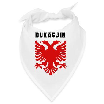 Dukagjin Albanian Albanischer Adler Albaner Kosova - Bandana - Weiß - Vorne