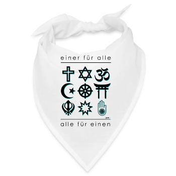 Religionen - Bandana - Weiß - Vorne