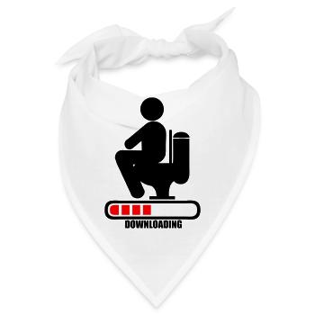 Scheiß Toilettenkot Laden der Bar - Bandana - Weiß - Vorne