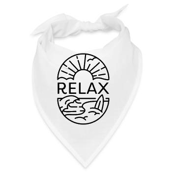 relax black - Bandana - Weiß - Vorne