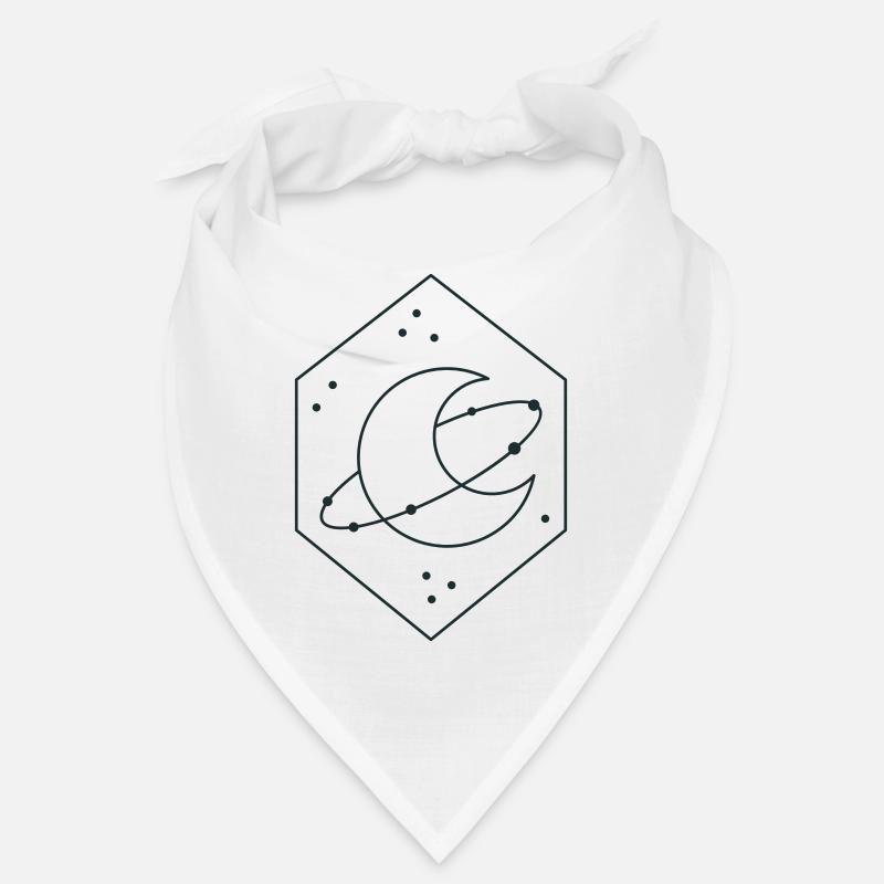Diamond crescent moon with orbit Bandana
