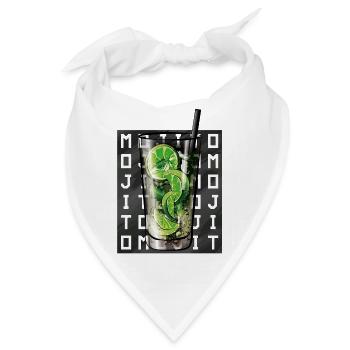 Mojito-Quadratschrift - Bandana - Weiß - Vorne