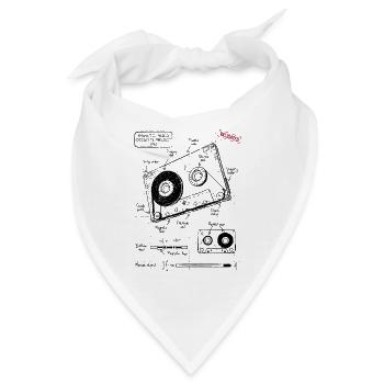 Audiokassettenplan - Bandana - Weiß - Vorne