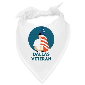 Dallas-Veteran - Bandana - Weiß - Vorne
