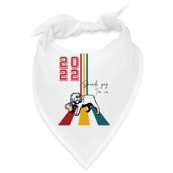 Sounds gay i'm in - Bandana - Weiß - Vorne