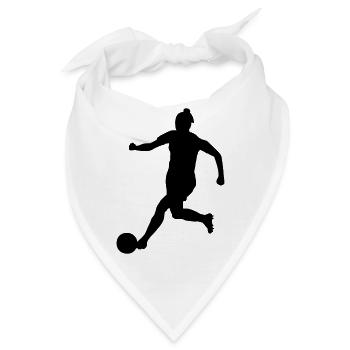 Frauenfußball - Bandana - Weiß - Vorne