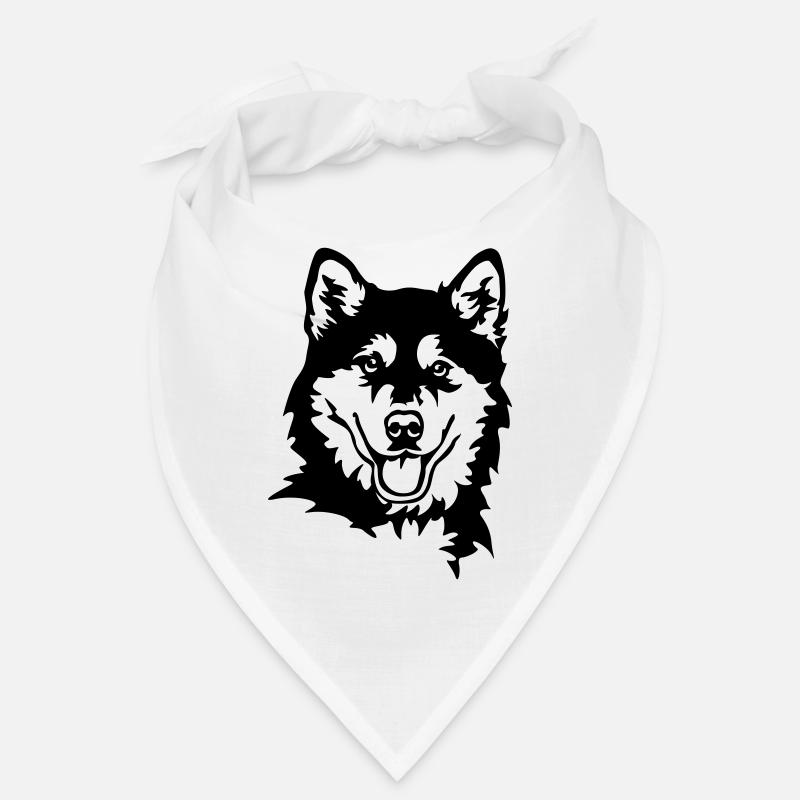 Alaskan Malamute Head Bandana