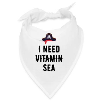 ICH BRAUCHE VITAMIN SEA - Bandana - Weiß - Vorne