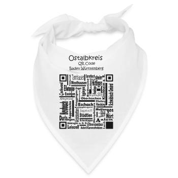 Ansprechendes und cooles Design Ostalbkreis - Bandana - Weiß - Vorne