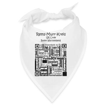 Rems Murr Kreis - Bandana - Weiß - Vorne
