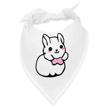 Häschen - Bandana - Weiß - Vorne