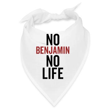 Kein Benjamin Kein Leben - Bandana - Weiß - Vorne