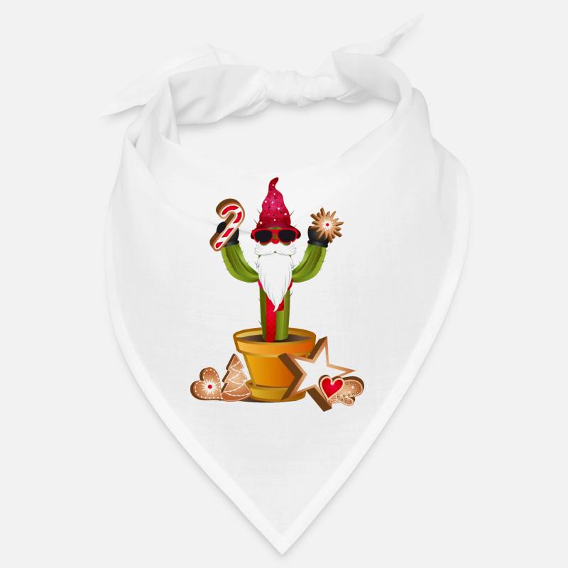 drôle de cactus gnome pour Noël Bandana