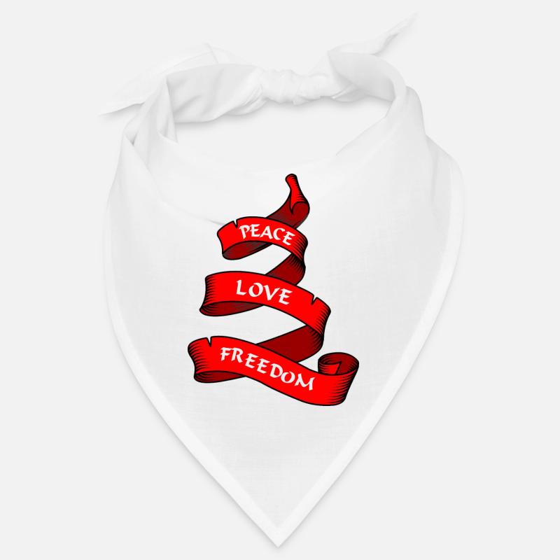 Friedensbanner oder Wimpel rot Bandana