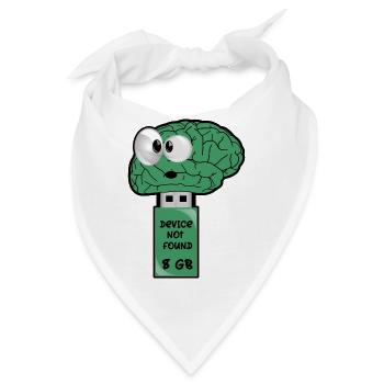 Gehirn USB Stick - Bandana - Weiß - Vorne